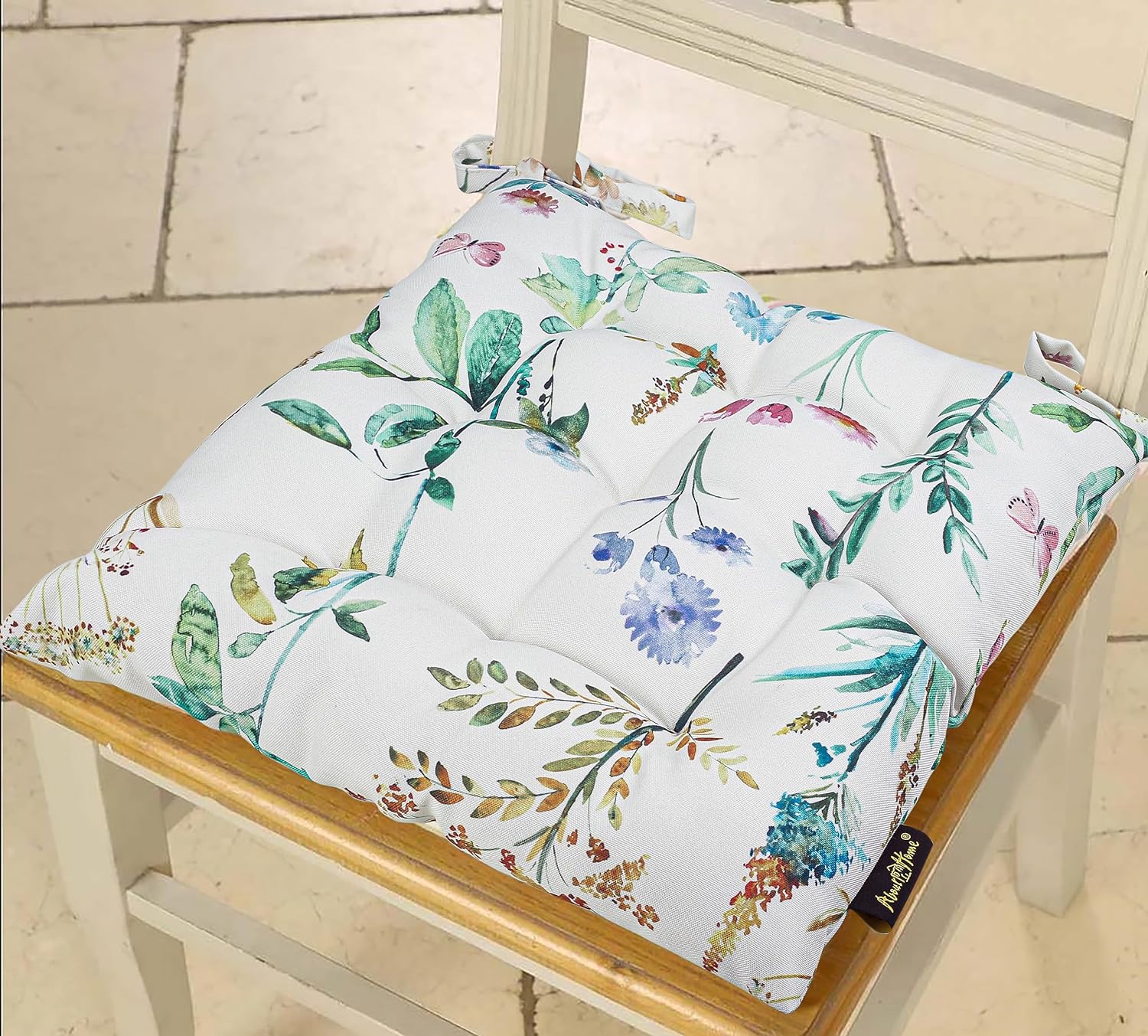 Flower Design Chair Pad