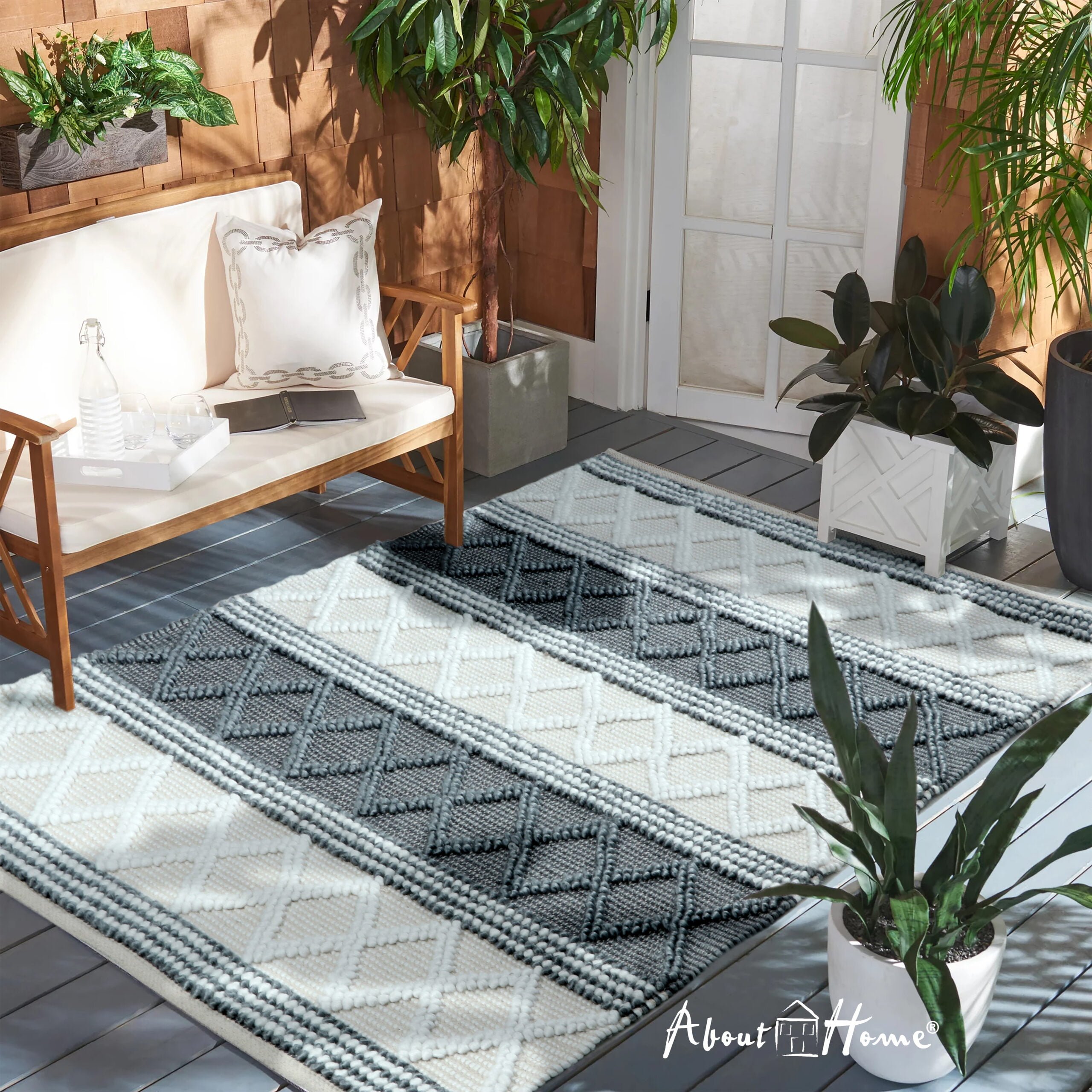 Atlanta design Indoor Outdoor Polypropylene Waterproof rug